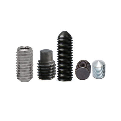คุณภาพ  Custom Flat Point Hollow Hexagon Set Screws SS304 Hex Socket Allen Nose Grub Screw Set โรงงาน