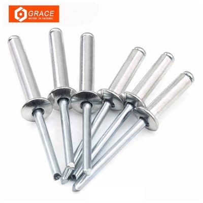 คุณภาพ  Aluminum Metal 8mm Countersunk Head Blind Rivets Galvanized โรงงาน